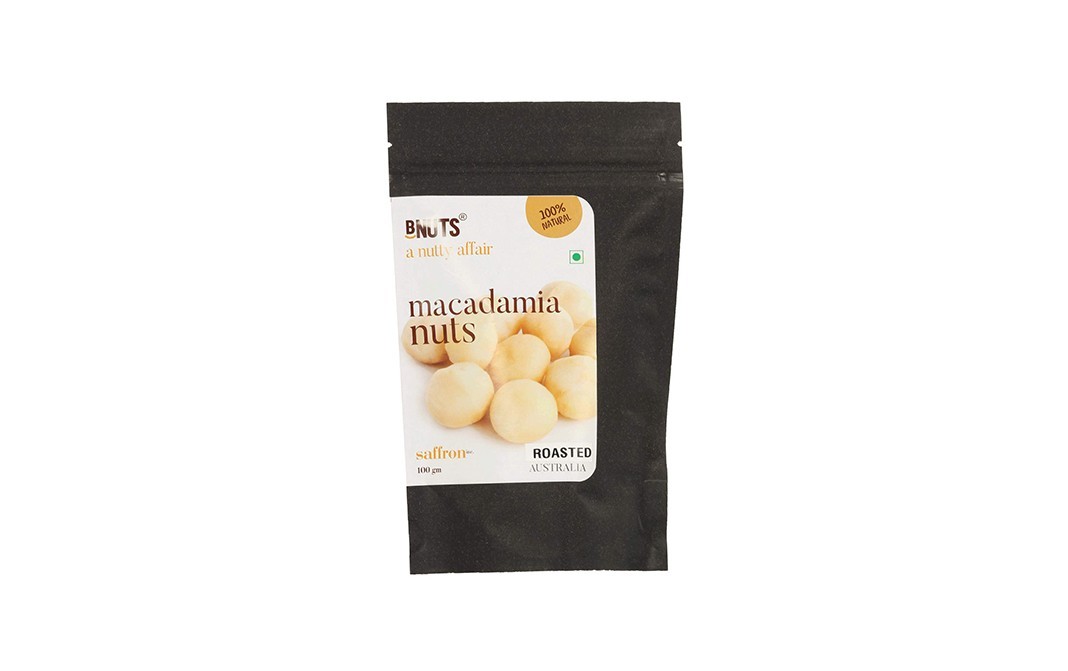BNuts Macadamia Nuts Roasted    Pack  100 grams